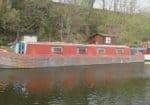 Side Shot OF Narrow Boat - Side shot of a springer narrow boat from 1976