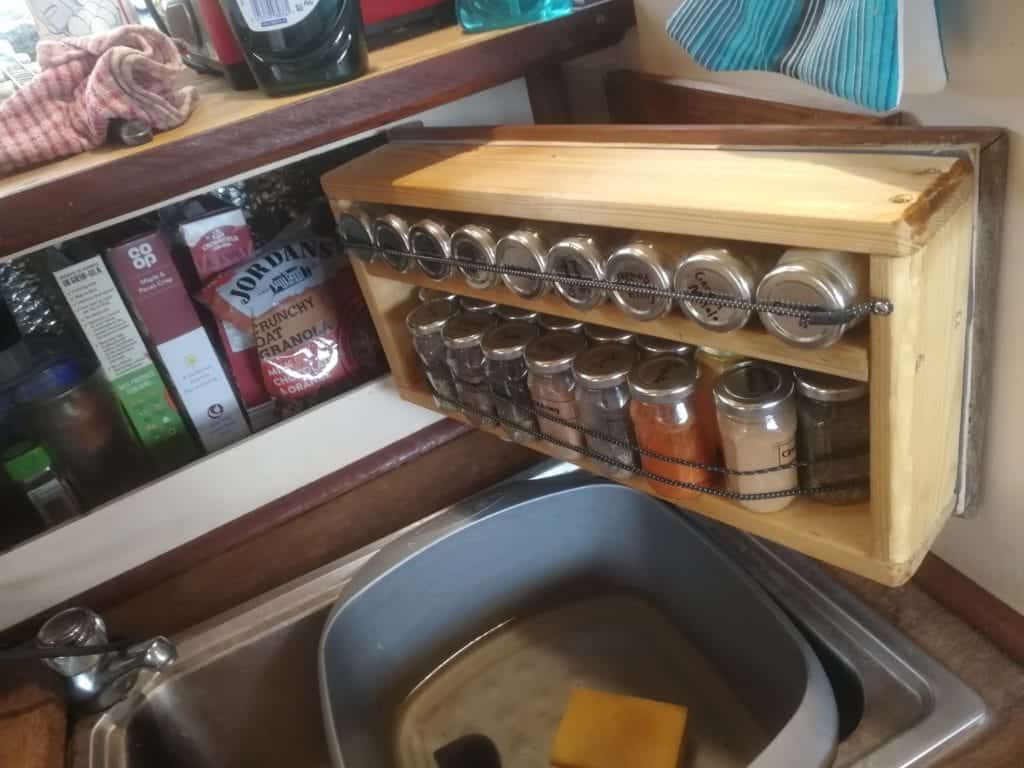 A DIY Spice Rack.